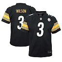 Zennovawear Youth Pittsburgh Steelers Russell Wilson Black Team Player Game Jersey