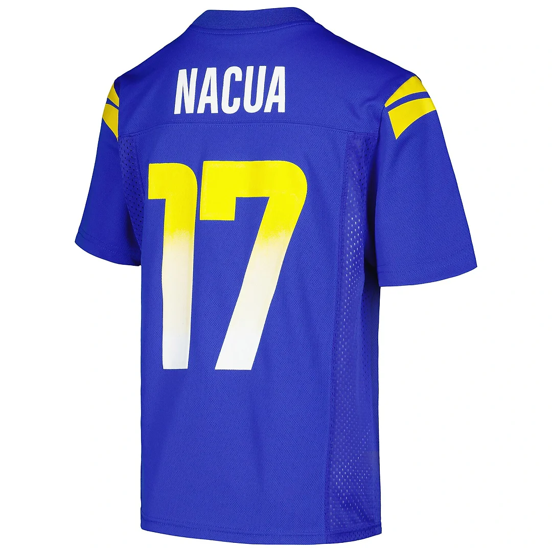 Zennovawear Puka Nacua Los Angeles Rams Youth Replica Jersey - Royal