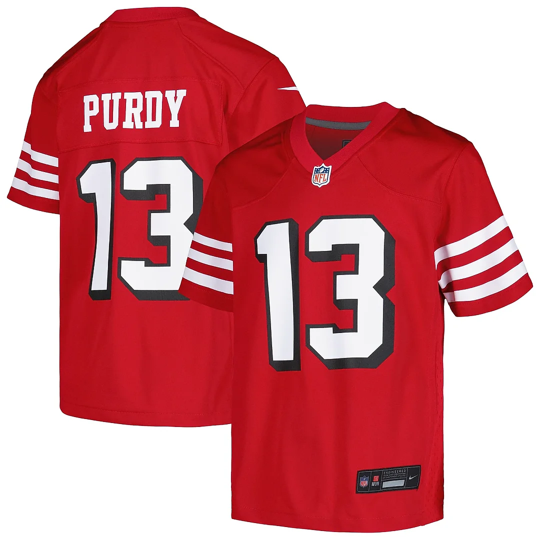 Zennovawear Youth San Francisco 49ers Brock Purdy Scarlet Game Jersey