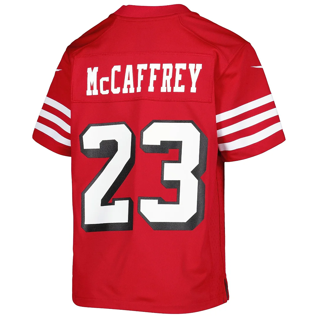 Zennovawear Youth San Francisco 49ers Christian McCaffrey Scarlet Game Jersey