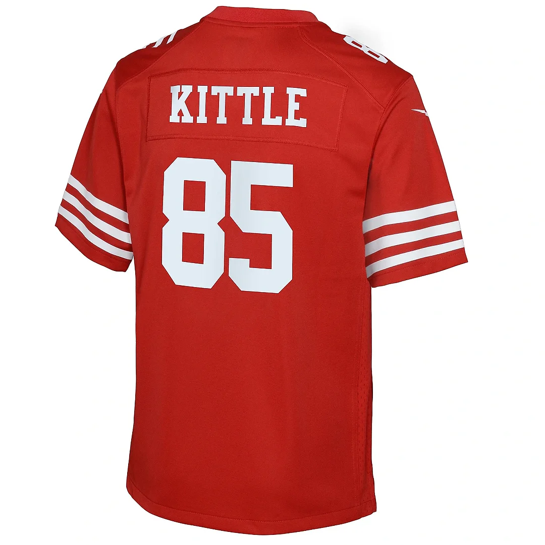 Zennovawear Youth San Francisco 49ers George Kittle Scarlet Game Jersey