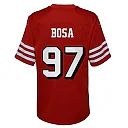 Zennovawear Youth San Francisco 49ers Nick Bosa Scarlet Game Jersey
