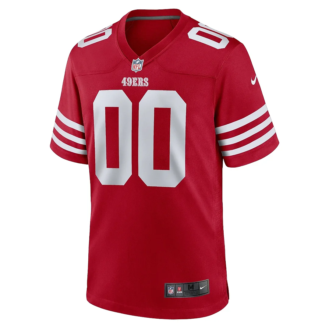 Zennovawear Youth San Francisco 49ers Scarlet Game Custom Jersey