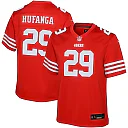 Zennovawear Youth San Francisco 49ers Talanoa Hufanga Scarlet Game Jersey