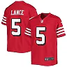 Zennovawear Youth San Francisco 49ers Trey Lance Scarlet Game Jersey
