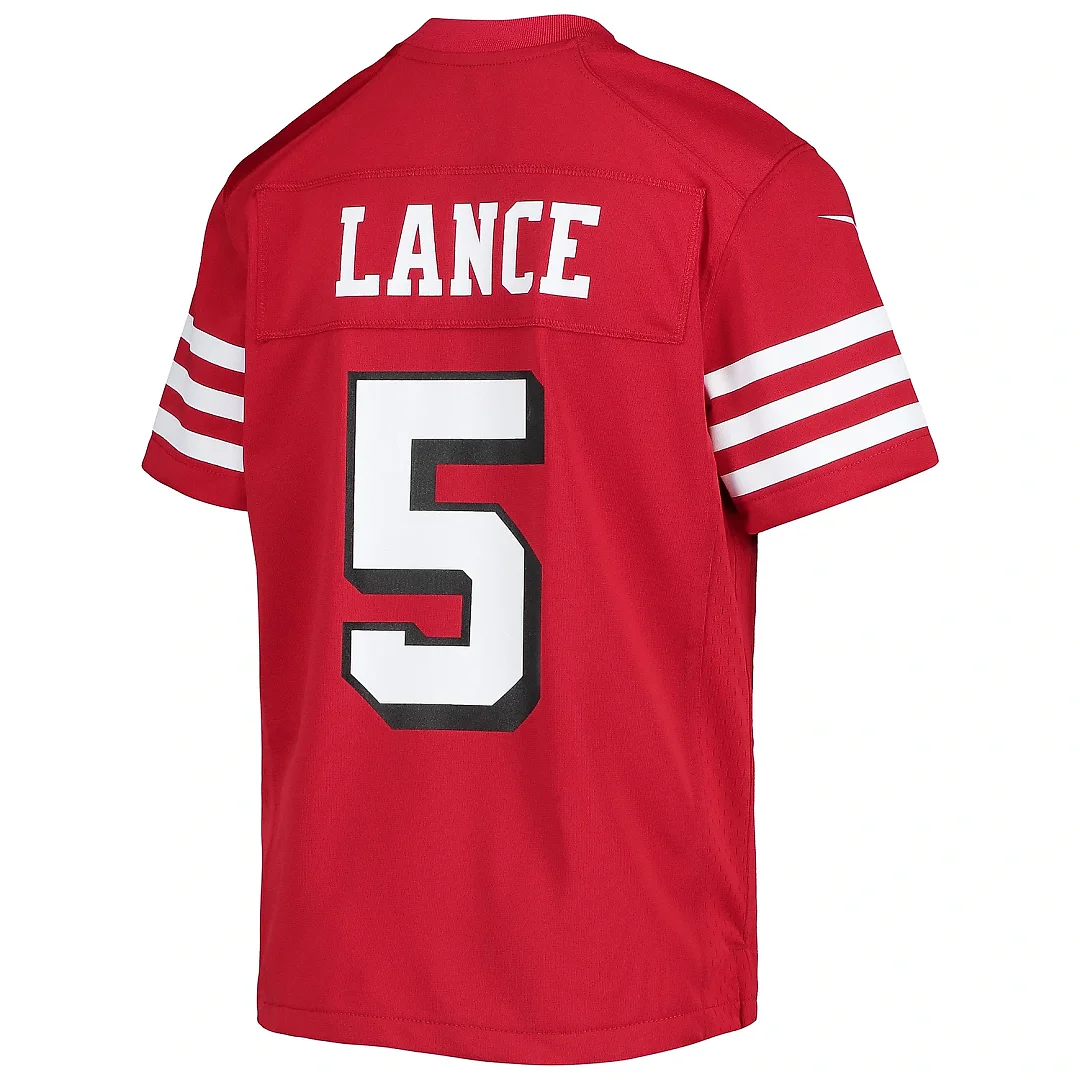 Zennovawear Youth San Francisco 49ers Trey Lance Scarlet Game Jersey