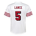 Zennovawear Youth San Francisco 49ers Trey Lance White Game Jersey