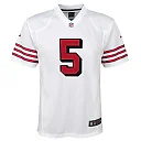 Zennovawear Youth San Francisco 49ers Trey Lance White Game Jersey