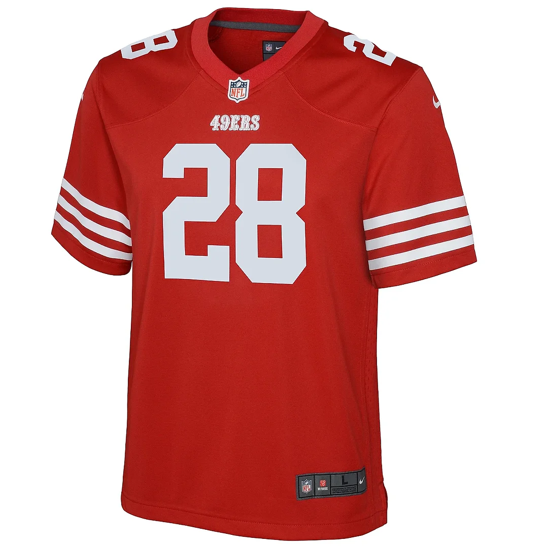 Zennovawear Youth San Francisco 49ers Trey Sermon Scarlet Game Jersey