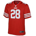 Zennovawear Youth San Francisco 49ers Trey Sermon Scarlet Game Jersey
