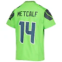 Zennovawear Youth Seattle Seahawks DK Metcalf Neon Green Game Jersey