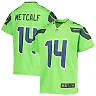 Zennovawear Youth Seattle Seahawks DK Metcalf Neon Green Game Jersey