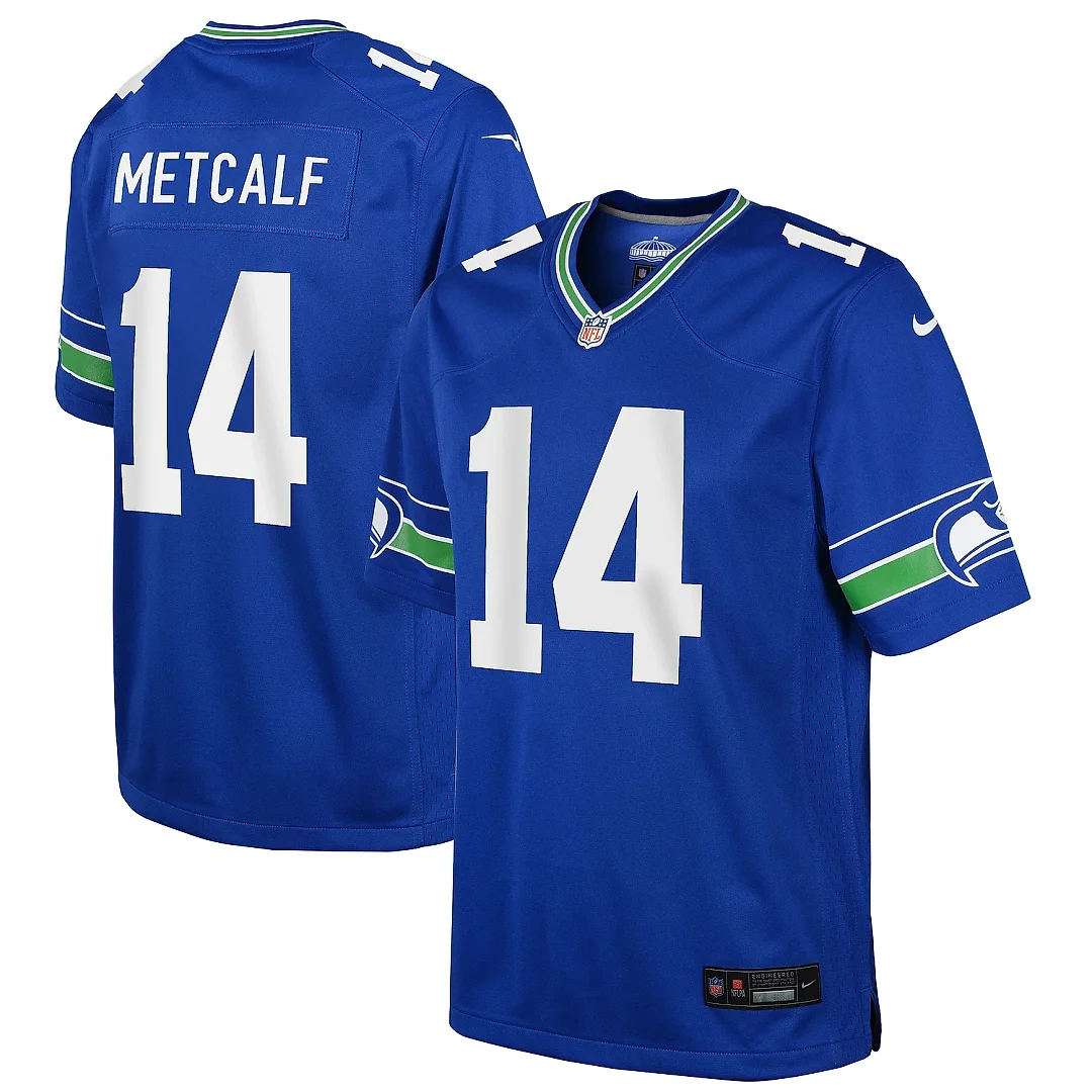 Zennovawear Youth Seattle Seahawks DK Metcalf Royal Game Jersey