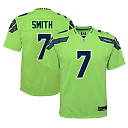 Zennovawear Youth Seattle Seahawks Geno Smith Neon Green Alternate Player Game Jersey