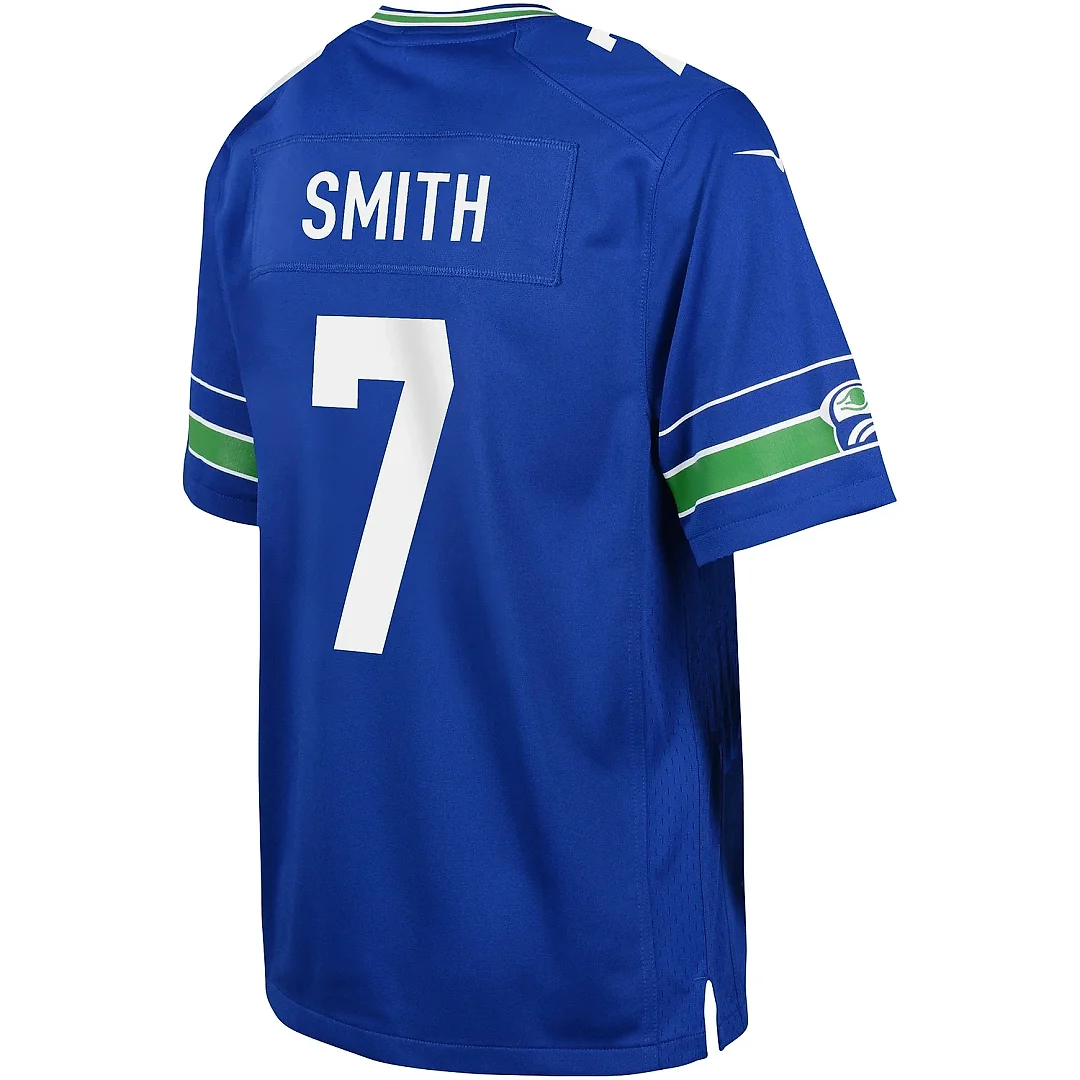 Zennovawear Youth Seattle Seahawks Geno Smith Royal Game Jersey