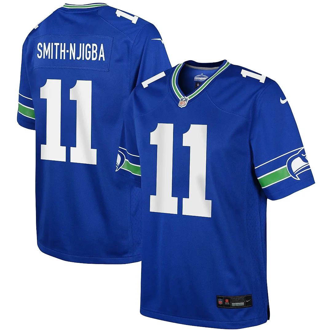 Zennovawear Youth Seattle Seahawks Jaxon Smith-Njigba Royal Game Jersey