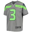 Zennovawear Youth Seattle Seahawks Russell Wilson Gray Inverted Team Game Jersey