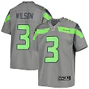 Zennovawear Youth Seattle Seahawks Russell Wilson Gray Inverted Team Game Jersey