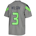 Zennovawear Youth Seattle Seahawks Russell Wilson Gray Inverted Team Game Jersey