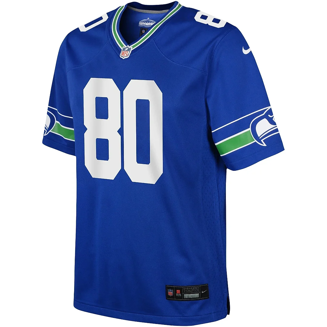 Zennovawear Youth Seattle Seahawks Steve Largent Royal Alternate Retired Player Game Jersey
