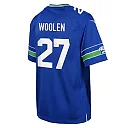 Zennovawear Youth Seattle Seahawks Tariq Woolen Royal Alternate Player Game Jersey