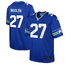 Zennovawear Youth Seattle Seahawks Tariq Woolen Royal Alternate Player Game Jersey