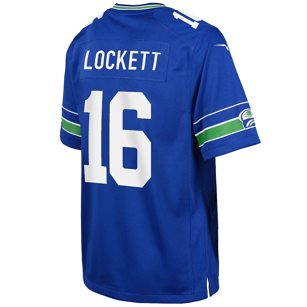 Zennovawear Youth Seattle Seahawks Tyler Lockett Royal Game Jersey