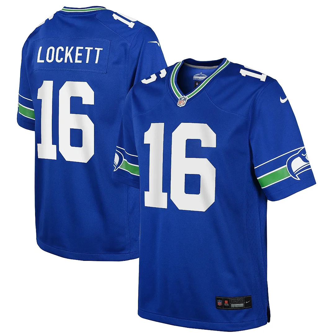 Zennovawear Youth Seattle Seahawks Tyler Lockett Royal Game Jersey