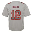 Zennovawear Youth Tampa Bay Buccaneers Tom Brady Gray Atmosphere Game Jersey