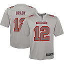 Zennovawear Youth Tampa Bay Buccaneers Tom Brady Gray Atmosphere Game Jersey