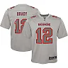 Zennovawear Youth Tampa Bay Buccaneers Tom Brady Gray Atmosphere Game Jersey