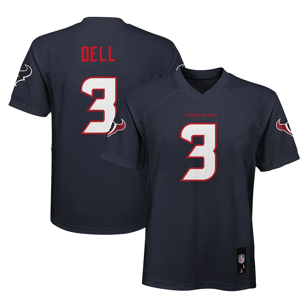 Zennovawear Tank Dell Houston Texans Youth Replica Jersey - Navy