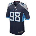 Zennovawear Youth Tennessee Titans Jeffery Simmons Navy Team Game Jersey