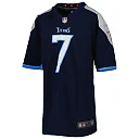 Zennovawear Youth Tennessee Titans Malik Willis Navy Game Jersey
