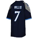 Zennovawear Youth Tennessee Titans Malik Willis Navy Game Jersey