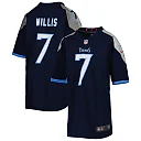 Zennovawear Youth Tennessee Titans Malik Willis Navy Game Jersey