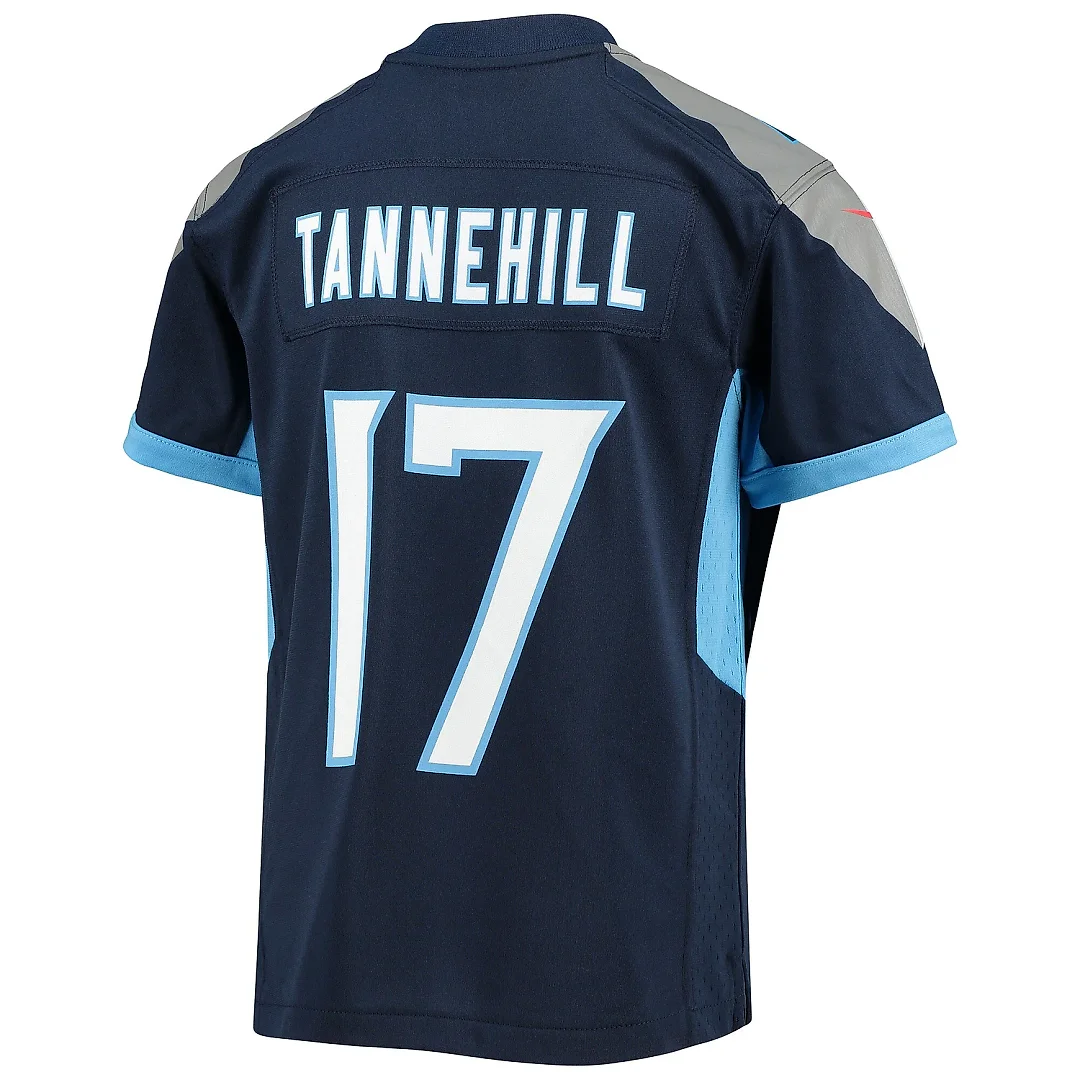 Zennovawear Youth Tennessee Titans Ryan Tannehill Navy Game Jersey