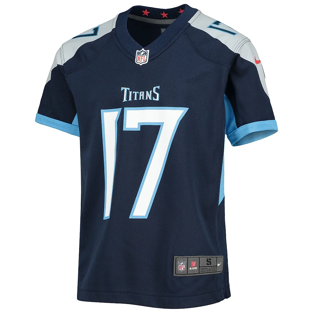 Zennovawear Youth Tennessee Titans Ryan Tannehill Navy Game Jersey