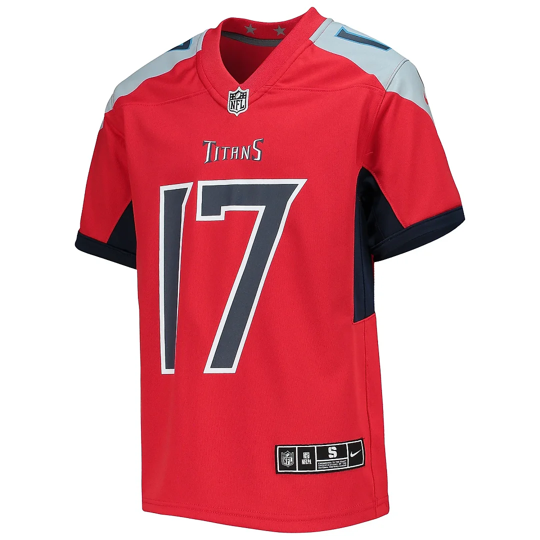 Zennovawear Youth Tennessee Titans Ryan Tannehill Red Inverted Team Game Jersey