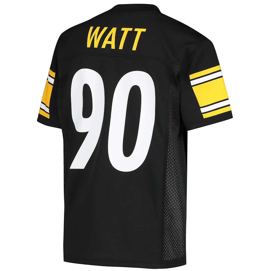 Zennovawear T.J. Watt Pittsburgh Steelers Youth Replica Jersey - Black