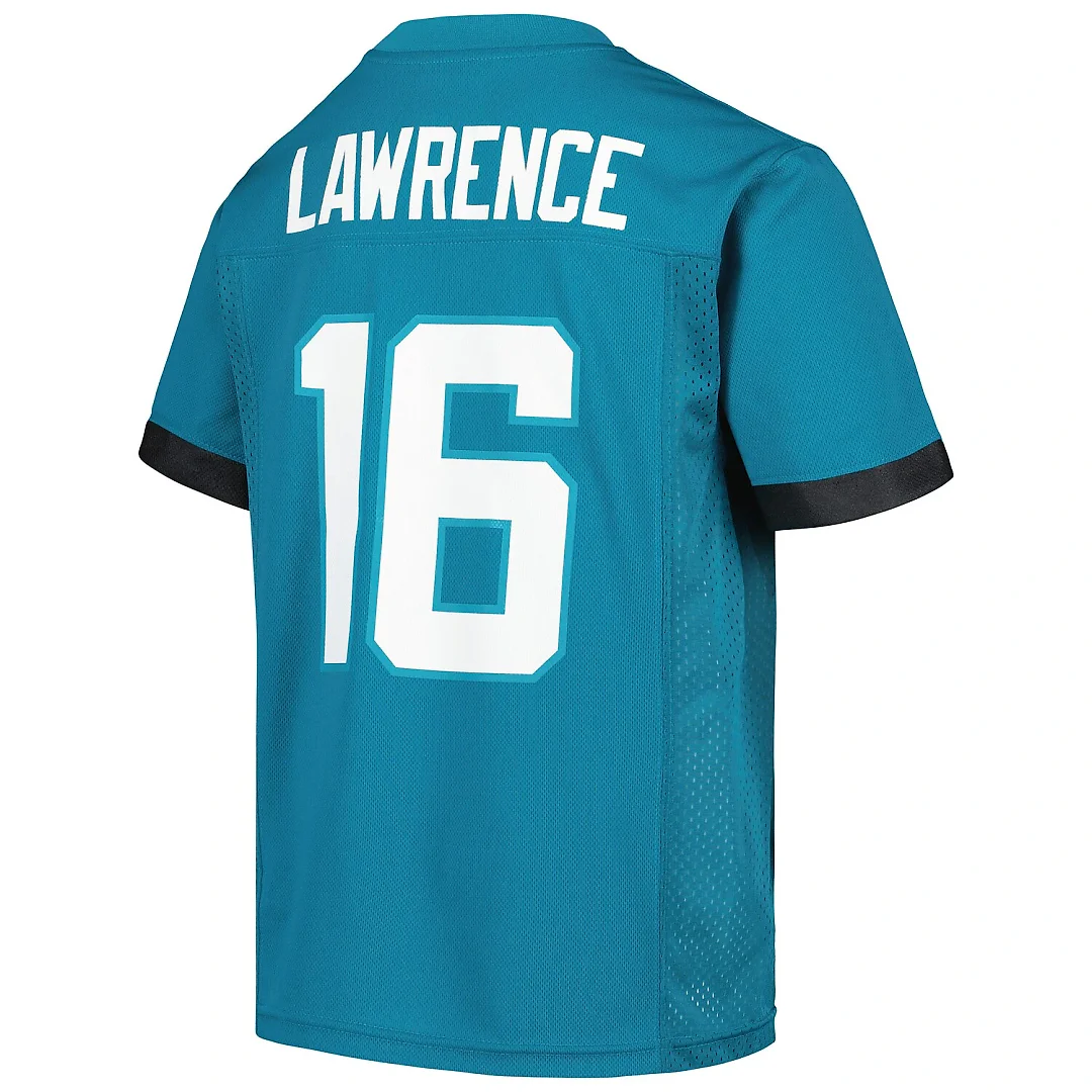 Zennovawear Trevor Lawrence Jacksonville Jaguars Youth Replica Jersey - Teal