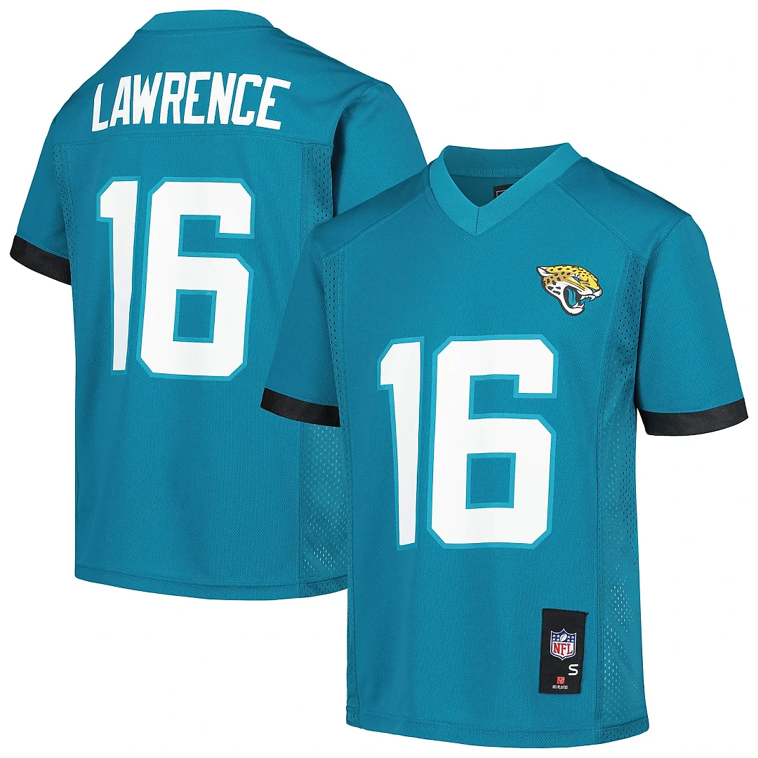 Zennovawear Trevor Lawrence Jacksonville Jaguars Youth Replica Jersey - Teal