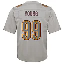 Zennovawear Youth Washington Commanders Chase Young Gray Atmosphere Fashion Game Jersey