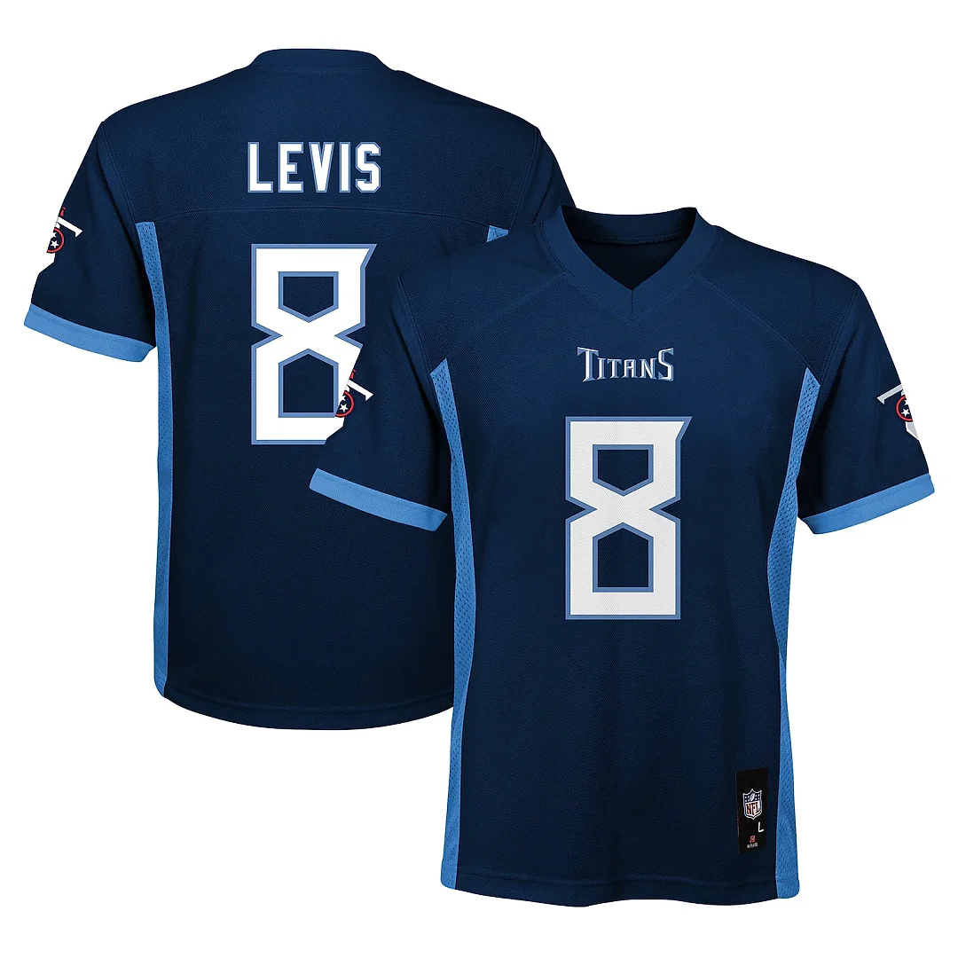 Zennovawear Will Levis Tennessee Titans Youth Replica Jersey - Navy