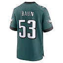 Zennovawear Zach Baun 53 Philadelphia Eagles Game Men Jersey - Midnight Green