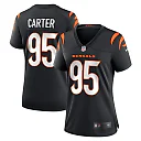 Zennovawear Zach Carter 95 Cincinnati Bengals Women Game Jersey - Black