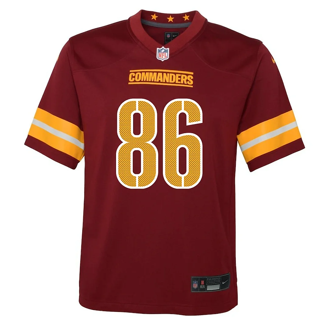 Zennovawear Zach Ertz 86 Washington Commanders Game YOUTH Jersey - Burgundy