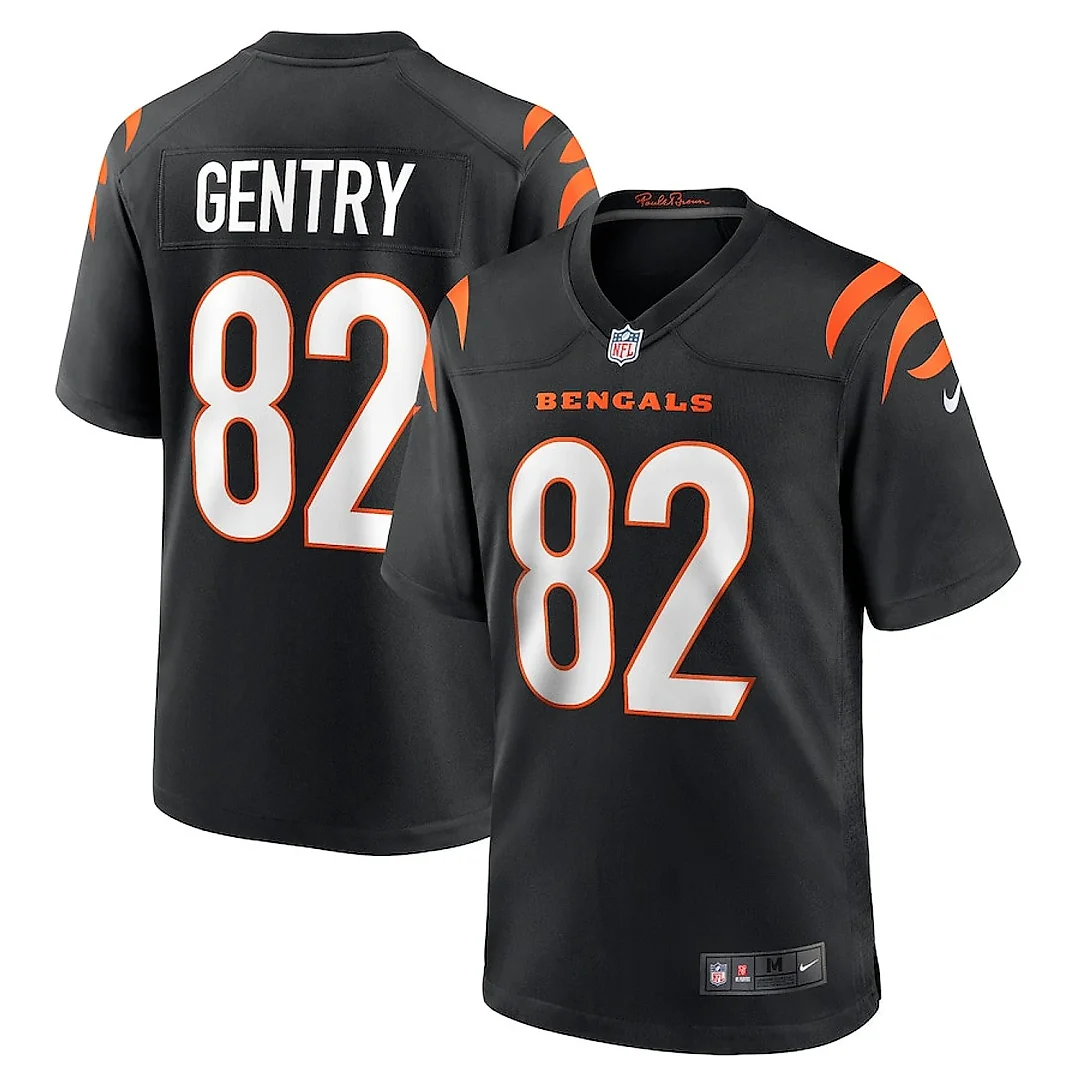 Zennovawear Zach Gentry 82 Cincinnati Bengals Team Game Men Jersey - Black