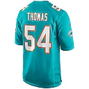 Zennovawear Zach Thomas 54 Miami Dolphins Men Game Retired Jersey - Aqua