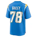 Zennovawear Zack Bailey 78 Los Angeles Chargers Team Game Men Jersey - Powder Blue